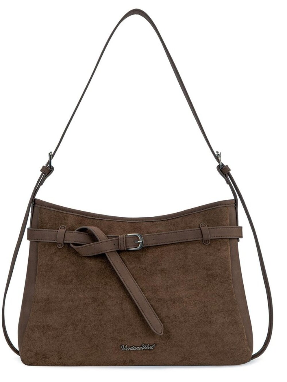 Suede Shoulder Bag for Women Soft Slouchy Hobo Tote Bag, Casual Everyday Handbag